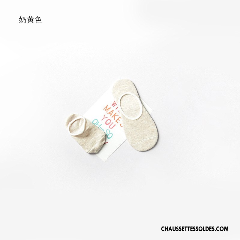 Chaussette Basse Fille Boîte Chaussette Basse Coupée Enfant Été Femme Bébé Couleurs De Bonbons Blanc