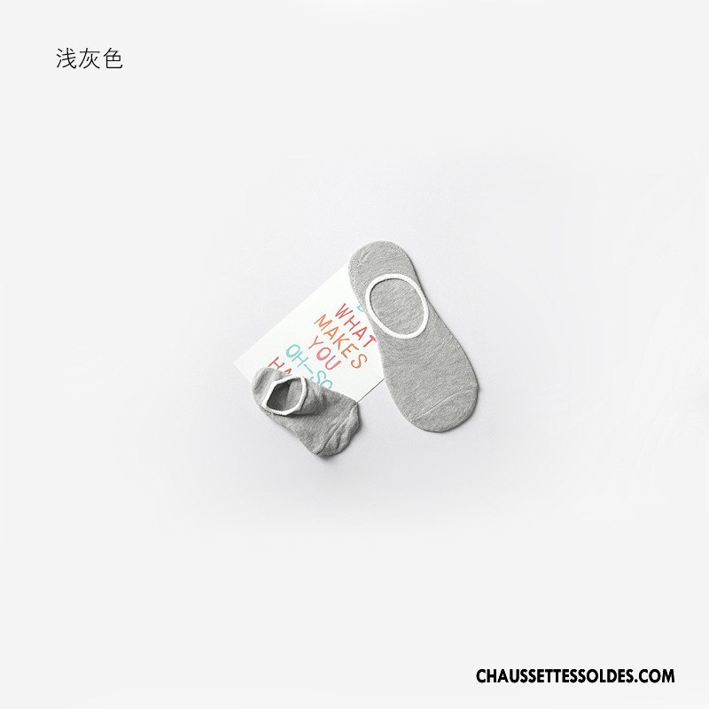 Chaussette Basse Fille Boîte Chaussette Basse Coupée Enfant Été Femme Bébé Couleurs De Bonbons Blanc