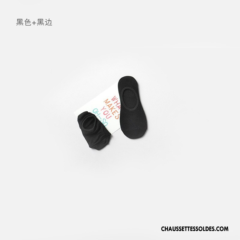 Chaussette Basse Fille Boîte Chaussette Basse Coupée Enfant Été Femme Bébé Couleurs De Bonbons Blanc