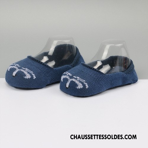 Chaussette Basse Fille Bébé Chaussette Basse Coupée Enfant Printemps Été Antidérapant Blanc