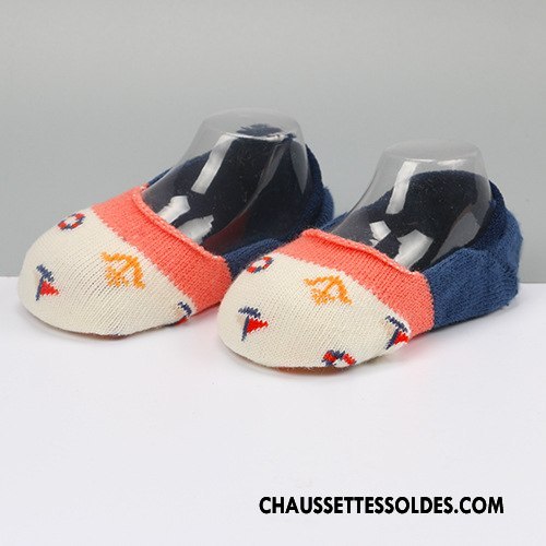 Chaussette Basse Fille Bébé Chaussette Basse Coupée Enfant Printemps Été Antidérapant Blanc