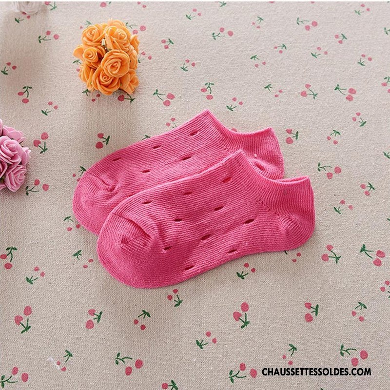 Chaussette Basse Fille Bébé Chaussette Courte Mouvement Été Invisible Chaussette Basse Coupée Couleurs De Bonbons Bleu