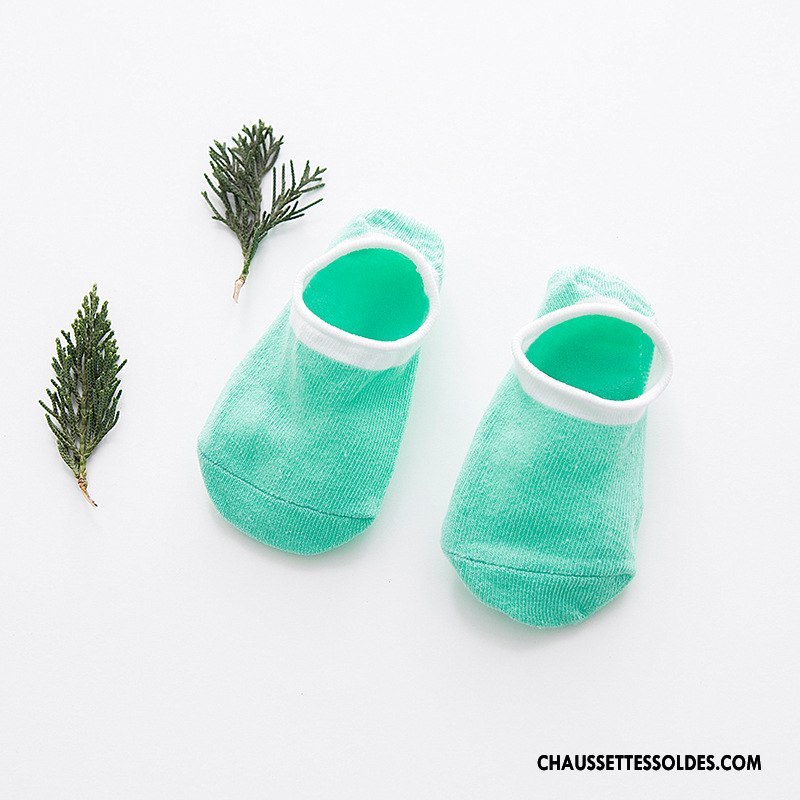 Chaussette Basse Fille Bébé Enfant 100% Coton Antidérapant Chaussette Basse Coupée Invisible Couleurs De Bonbons