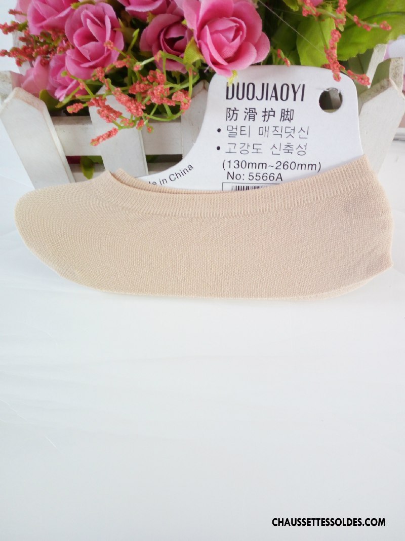 Chaussette Basse Fille Bébé Invisible Légère Antidérapant Silicone Été Violet Clair