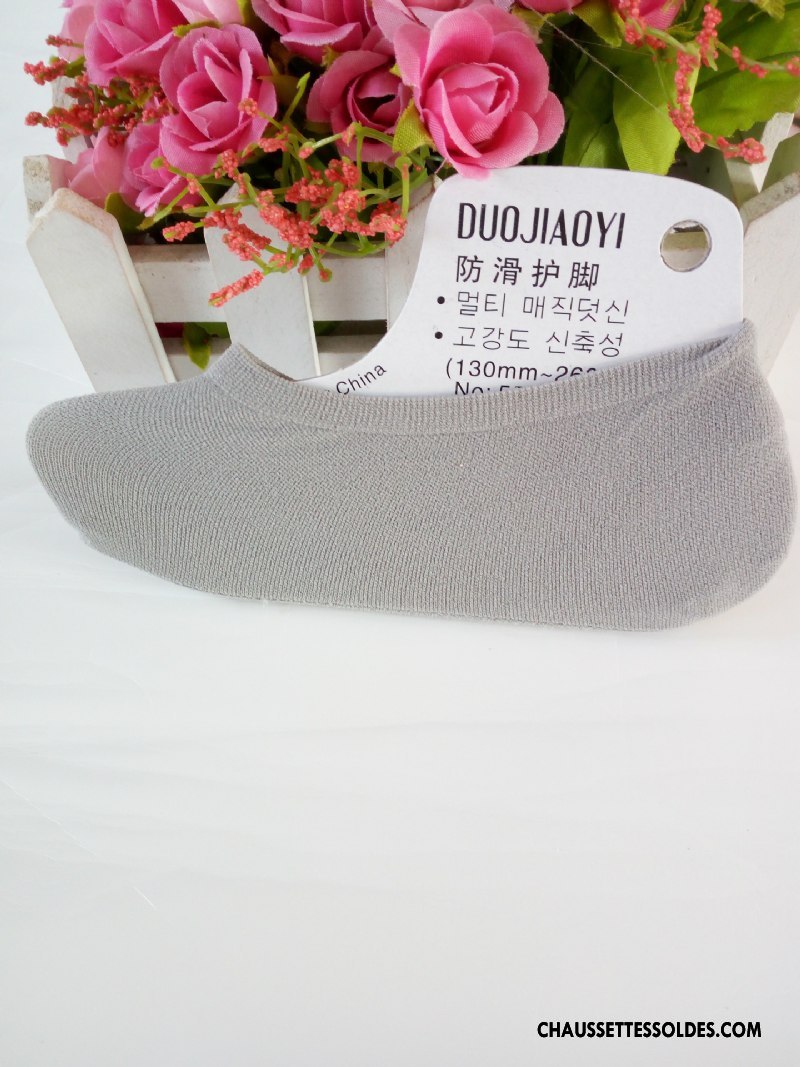 Chaussette Basse Fille Bébé Invisible Légère Antidérapant Silicone Été Violet Clair