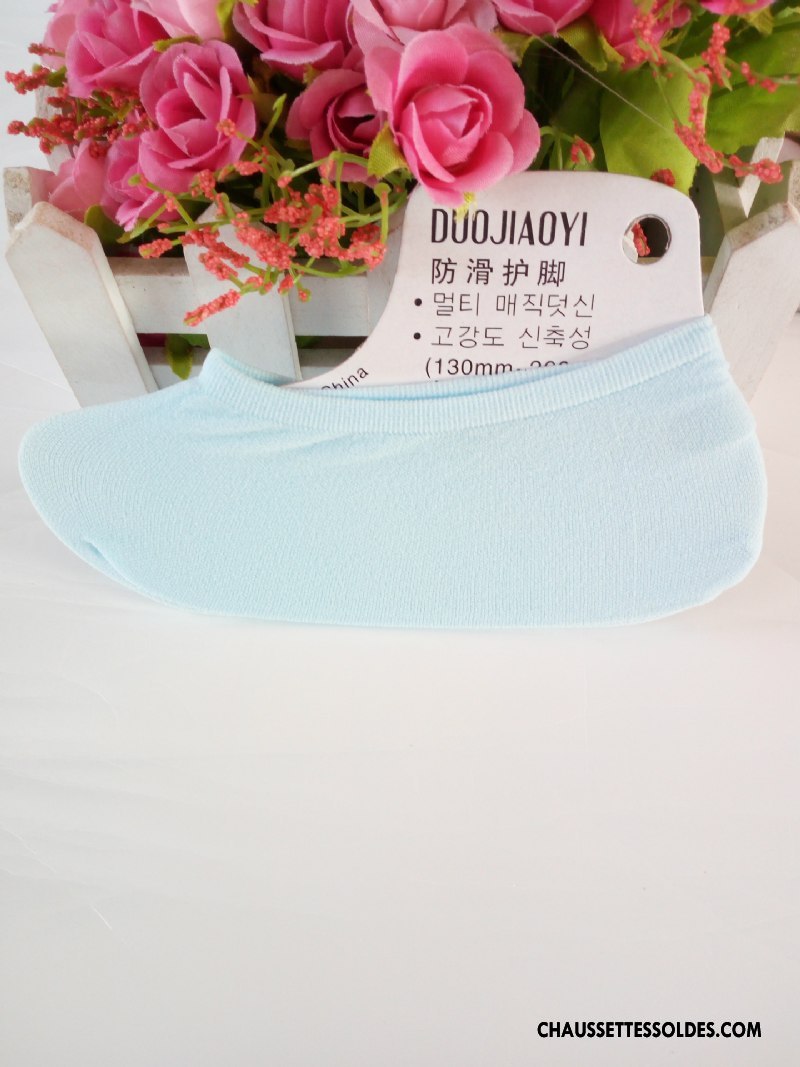 Chaussette Basse Fille Bébé Invisible Légère Antidérapant Silicone Été Violet Clair