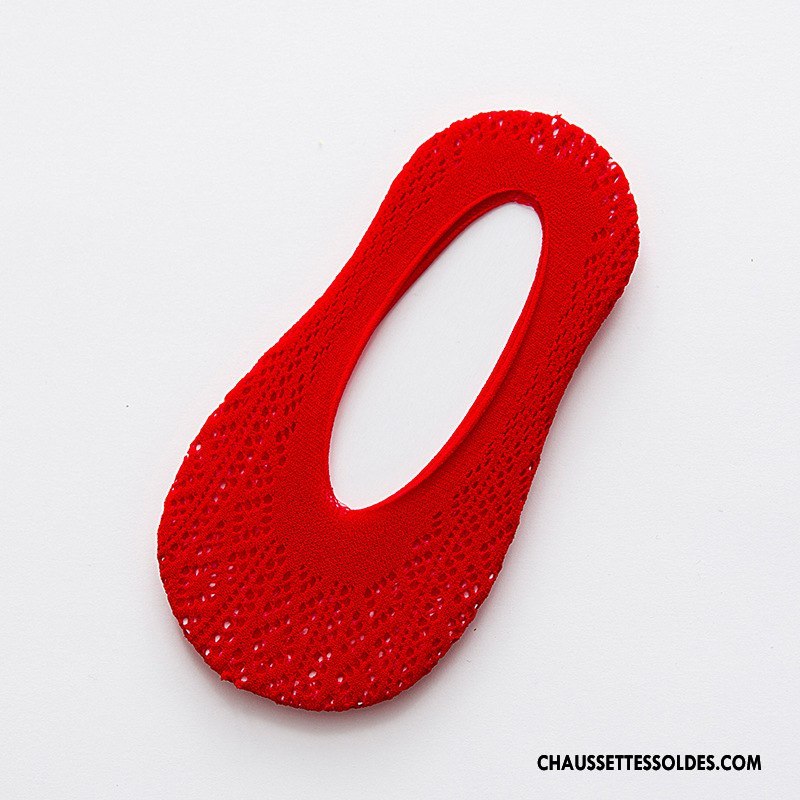Chaussette Basse Fille Chaussette Basse Coupée Enfant Très Mince Creux Guipure Cuisse Fishnet Chaussette De Noël Rouge