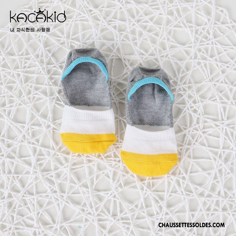 Chaussette Basse Fille Chaussette Basse Coupée Été Homme 100% Coton Enfant Petit Vert