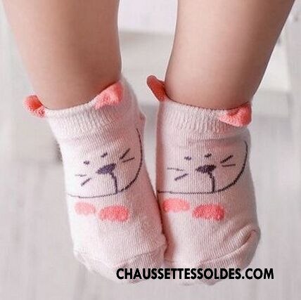 Chaussette Basse Fille Enfant Antidérapant Chaussette Basse Coupée Petit Milieu Bébé Blanc