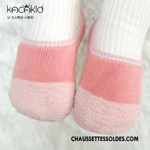 Chaussette Basse Fille Enfant Bébé Terry Renforcé Homme Antidérapant Gris