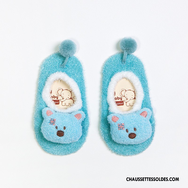 Chaussette Basse Fille Enfant Dessin Animé Printemps Yarn Plume Bébé Rose