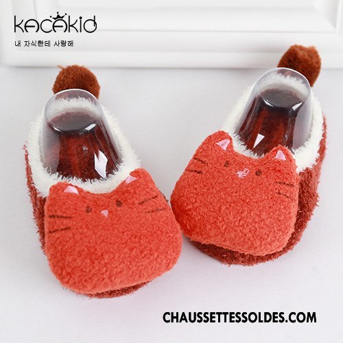 Chaussette Basse Fille Enfant Plume Yarn Bébé Dessin Animé Dimensionnel Bleu