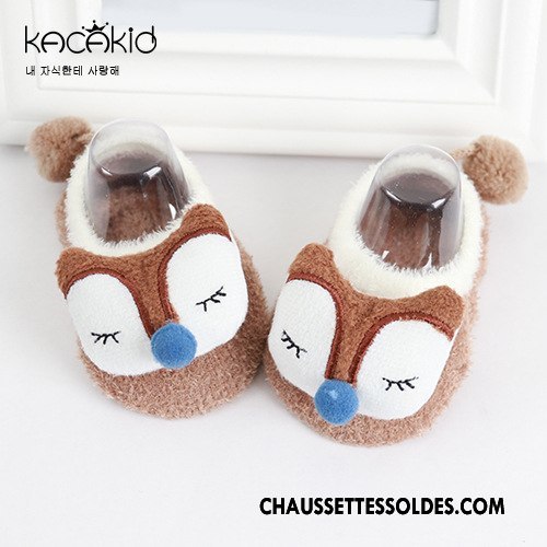 Chaussette Basse Fille Enfant Plume Yarn Bébé Dessin Animé Dimensionnel Bleu