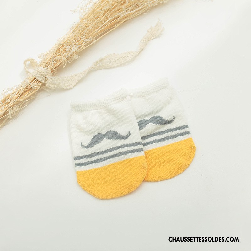 Chaussette Basse Fille Femme Enfant Été Bébé Chaussette Basse Coupée Matelassé Blanc