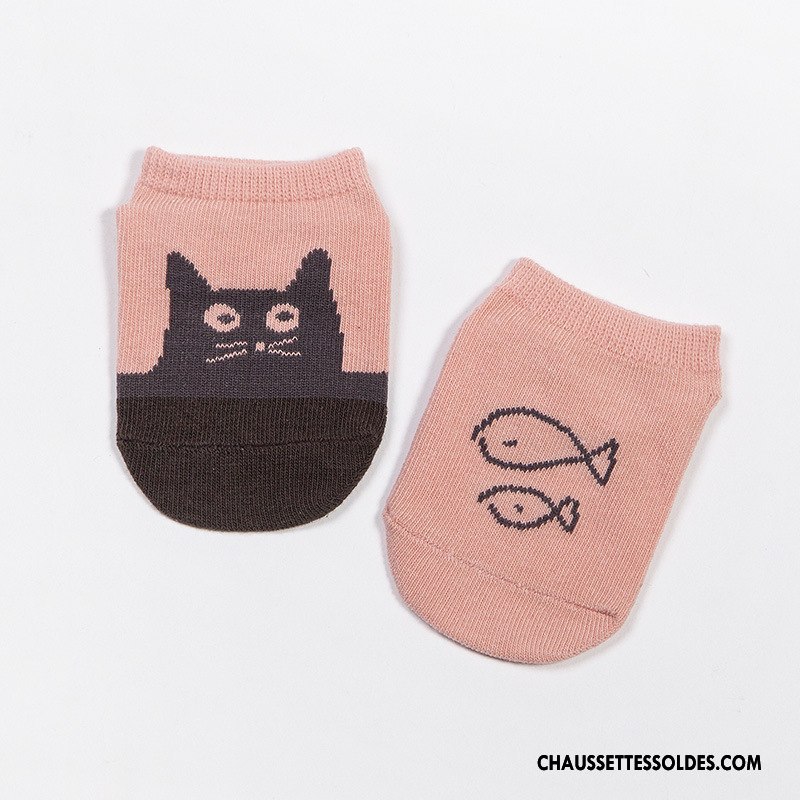 Chaussette Basse Fille L'automne Dessin Animé 100% Coton Printemps Le Nouveau Enfant Blanc