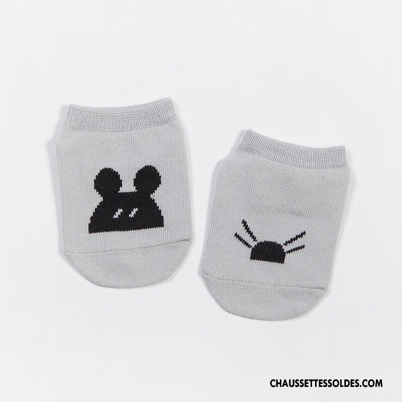 Chaussette Basse Fille L'automne Dessin Animé 100% Coton Printemps Le Nouveau Enfant Blanc
