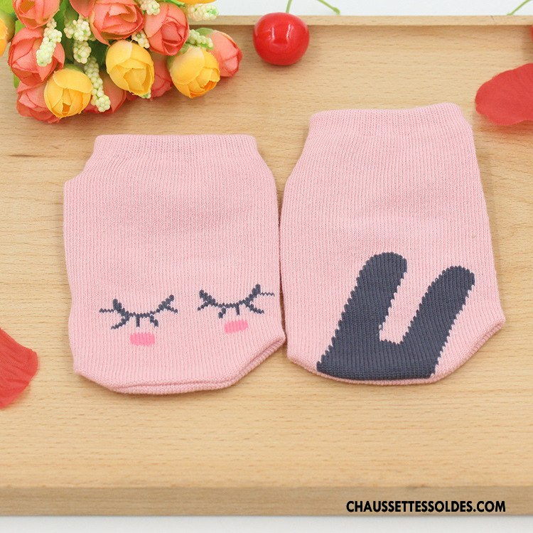 Chaussette Basse Fille Légère Été Bébé Antidérapant Enfant Femme Blanc