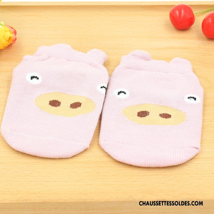 Chaussette Basse Fille Légère Été Bébé Antidérapant Enfant Femme Blanc