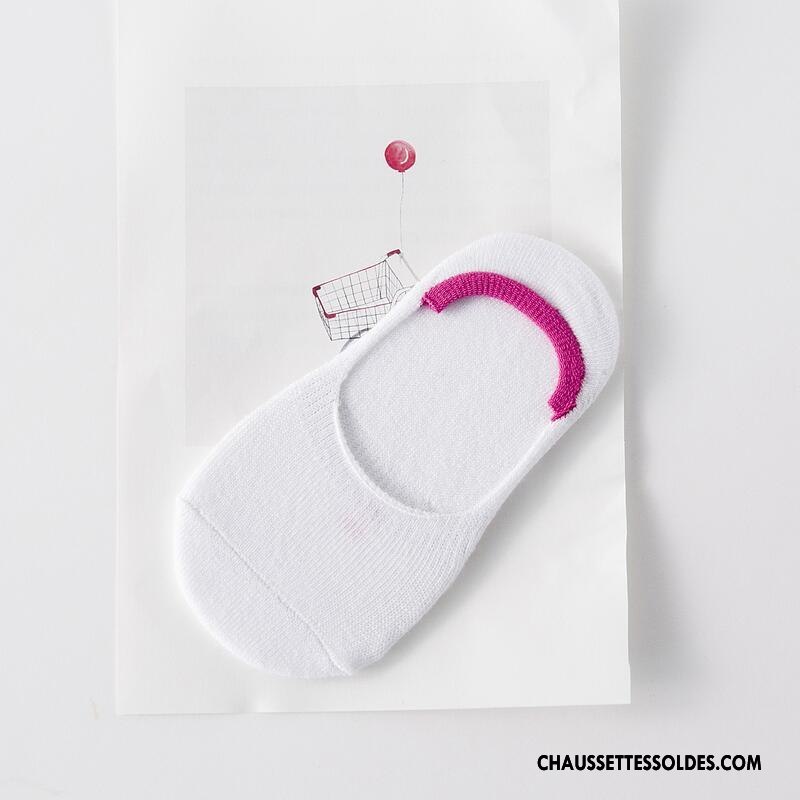 Chaussette Basse Fille Matelassé Enfant Silicone Été Coton Bio Invisible Couleurs De Bonbons Bleu