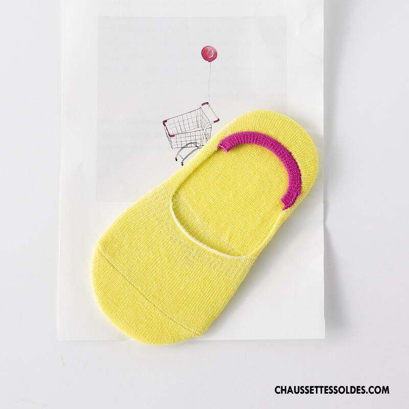Chaussette Basse Fille Matelassé Enfant Silicone Été Coton Bio Invisible Couleurs De Bonbons Bleu