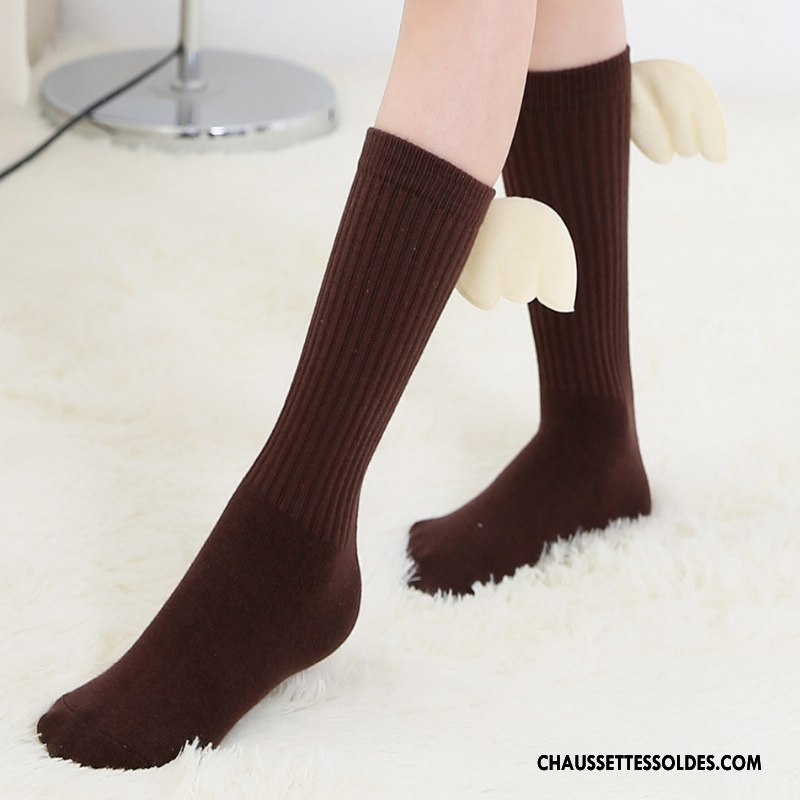 Chaussette Basse Fille Nouvelles Arrivées Matelassé Enfant Femme Haute 100% Coton Gris