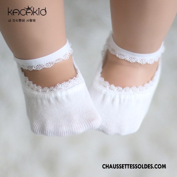Chaussette Basse Fille Princesse Dentelle Invisible Chaussettes En Coton Été Bébé Bleu