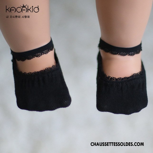 Chaussette Basse Fille Princesse Dentelle Invisible Chaussettes En Coton Été Bébé Bleu