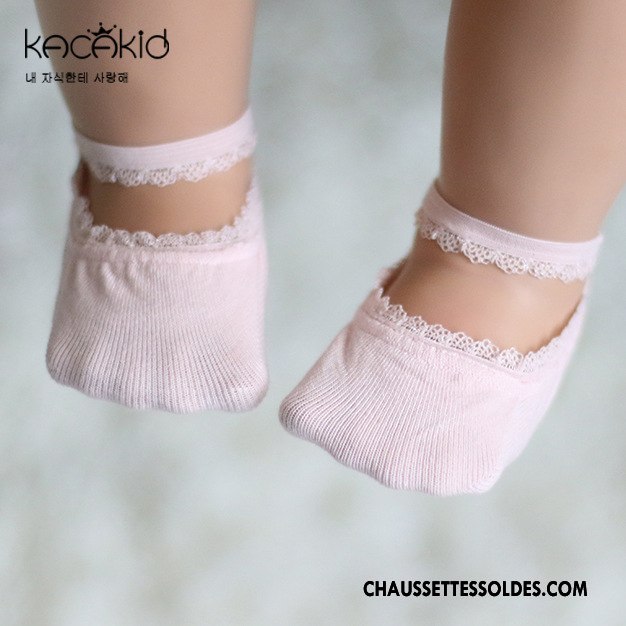 Chaussette Basse Fille Princesse Dentelle Invisible Chaussettes En Coton Été Bébé Bleu