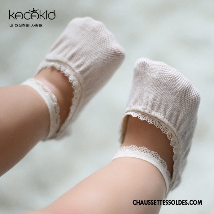 Chaussette Basse Fille Princesse Dentelle Invisible Chaussettes En Coton Été Bébé Bleu