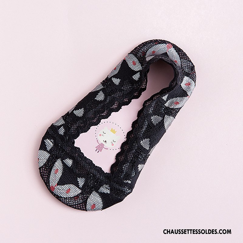 Chaussette Basse Fille Printemps Renard Bébé Petit Enfant Femme Blanc