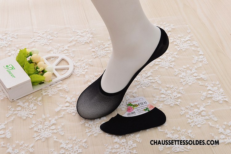 Chaussette Basse Fille Silicone Chaussette Basse Coupée Invisible Bébé Enfant Été Couleurs De Bonbons Or Clair
