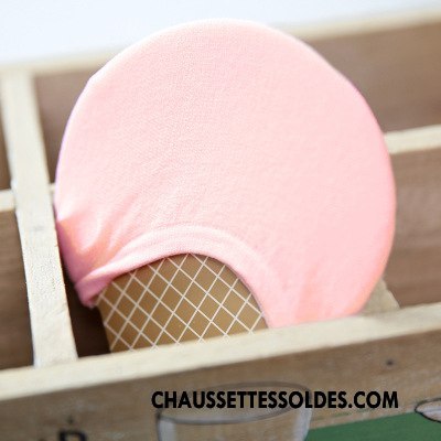 Chaussette Basse Fille Élasticité Le Nouveau Chaussette Basse Coupée Été Invisible Crème Glacée Rose