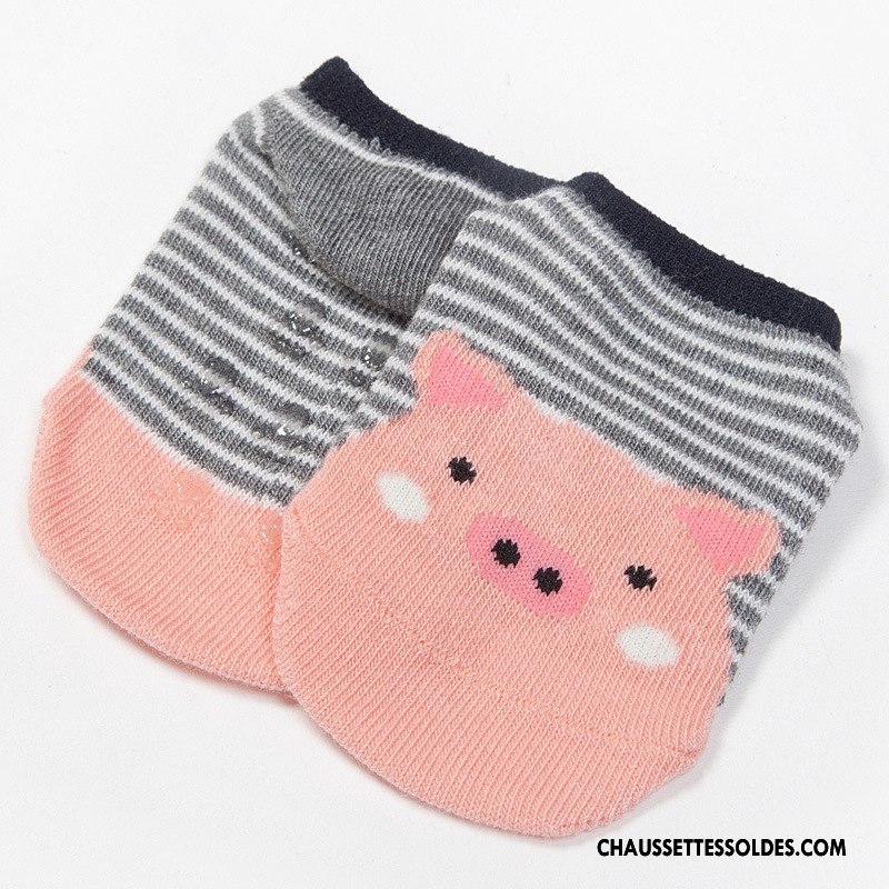 Chaussette Basse Fille Été Chaussette Basse Coupée Matelassé Petit Enfant Bébé Rose