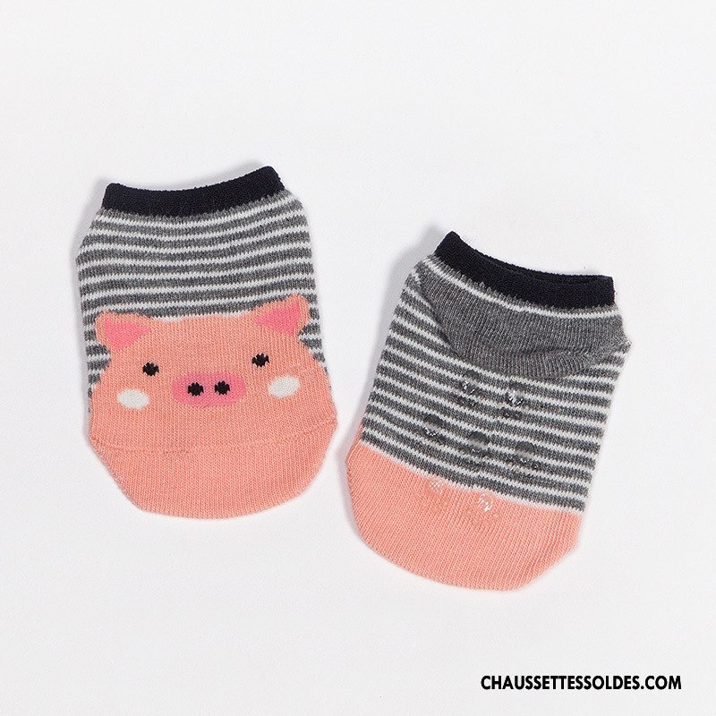 Chaussette Basse Fille Été Dessin Animé Chaussette Basse Coupée Le Nouveau Bébé Mince Jaune