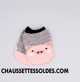 Chaussette Basse Fille Été Légère Bébé Coton Bio Enfant Chaussette Basse Coupée Rose