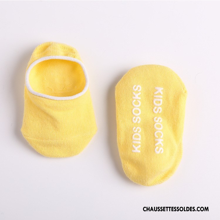 Chaussette Basse Garçon Antidérapant Bébé Chaussette Basse Coupée Invisible Rose Clair