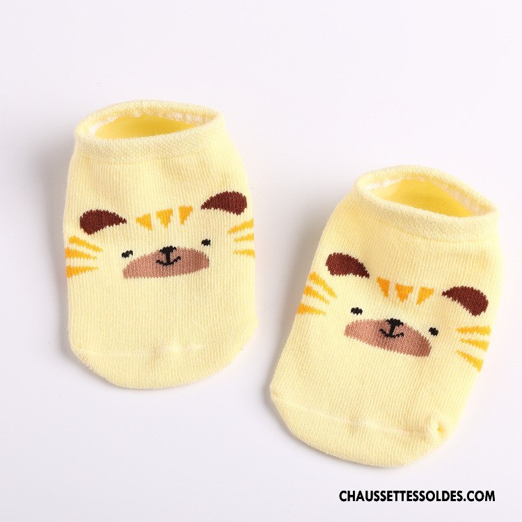 Chaussette Basse Garçon Antidérapant Bébé Chaussette Basse Coupée Invisible Rose Clair
