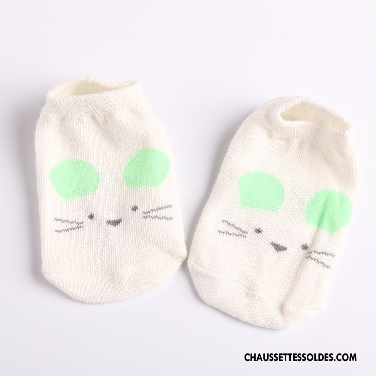 Chaussette Basse Garçon Antidérapant Bébé Chaussette Basse Coupée Invisible Rose Clair