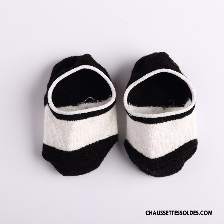 Chaussette Basse Garçon Antidérapant Bébé Chaussette Basse Coupée Invisible Rose Clair