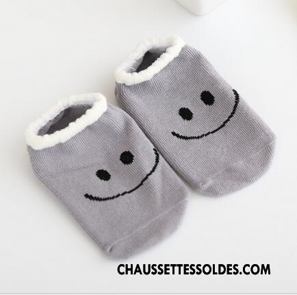 Chaussette Basse Garçon Bébé Antidérapant Souriant Enfant Coton Bio Jaune