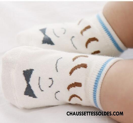 Chaussette Basse Garçon Bébé Antidérapant Souriant Enfant Coton Bio Jaune