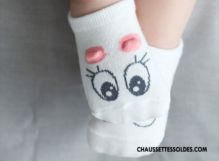 Chaussette Basse Garçon Bébé Chaussette Basse Coupée Enfant Chaussette Courte Gros Œil Blanc