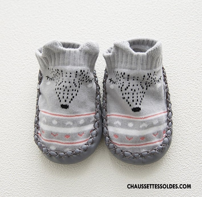 Chaussette Basse Garçon Bébé Enfant Printemps Antidérapant Été Papillon Bleu