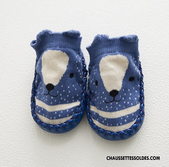 Chaussette Basse Garçon Bébé Enfant Printemps Antidérapant Été Papillon Bleu