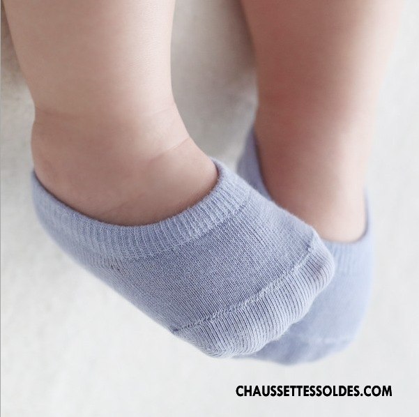 Chaussette Basse Garçon Bébé Invisible Chaussette Basse Coupée Enfant Antidérapant Courte Coloré Rose