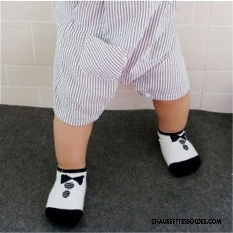 Chaussette Basse Garçon Bébé Été Dessin Animé Enfant Amour Coton Blanc