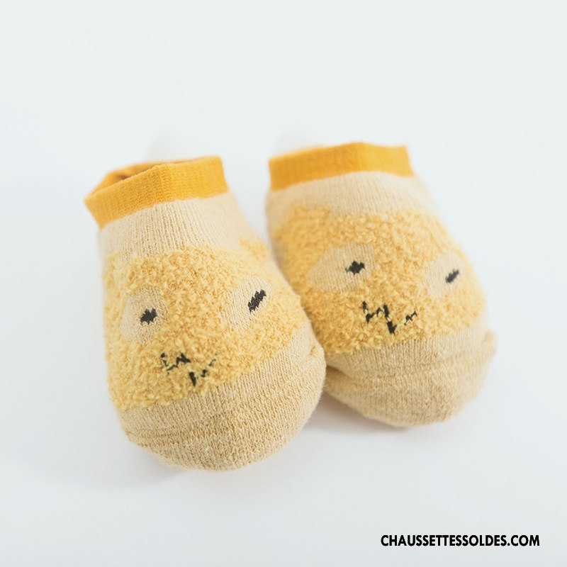 Chaussette Basse Garçon Charmant Bébé Antidérapant Intérieur L'automne Le Nouveau Marron