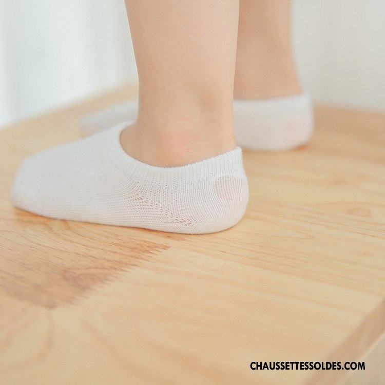 Chaussette Basse Garçon Chaussette Basse Coupée Printemps Antidérapant Bébé Courte Chaussettes En Coton Rose