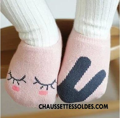 Chaussette Basse Garçon Chaussette Basse Coupée Printemps Antidérapant Bébé Courte Chaussettes En Coton Rose