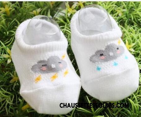Chaussette Basse Garçon Coton Bio Bébé Été Enfant Antidérapant Printemps Bleu